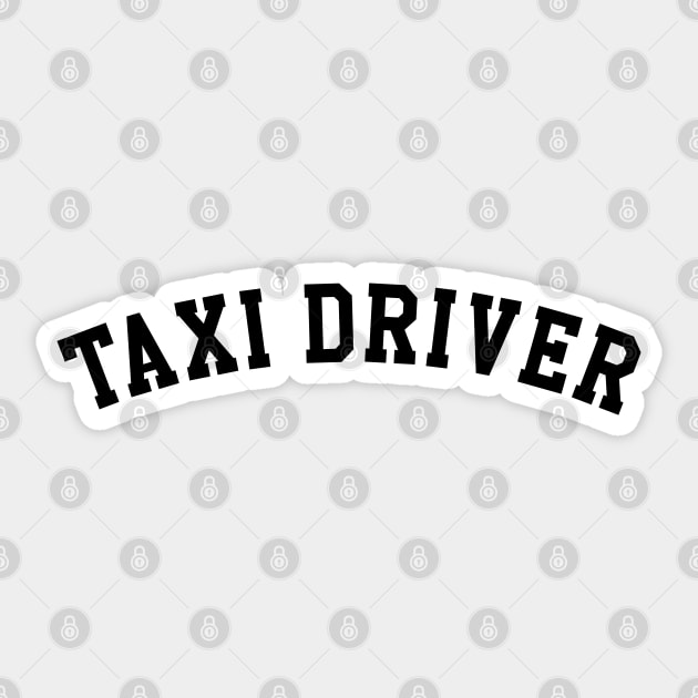 Taxi Driver Sticker by KC Happy Shop